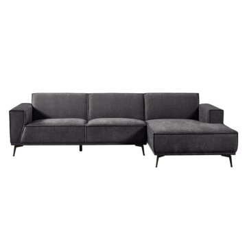 Leeds 2,5-zits + chaise lounge (280 x 156 cm) | Color = city 464 black blue