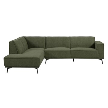 Leeds 2,5-zits + ottoman (217 x 268 cm) | Color = city 355 bottle green 