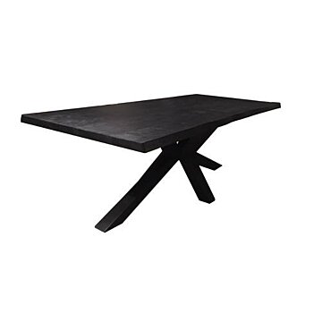 Sovana Live-edge dining table 220x100 - top 5 - Zwart