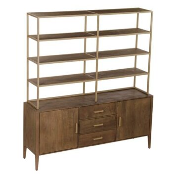 BELVEDERE BOOK CABINET 2 DRS. 3 DRWS. - 180X45X200