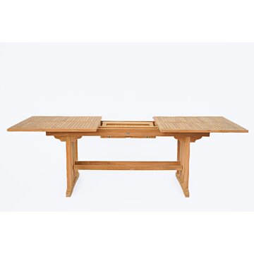 Teakhouten Tuintafel uitschuifbaar 150 naar 200 en 90 cm breed