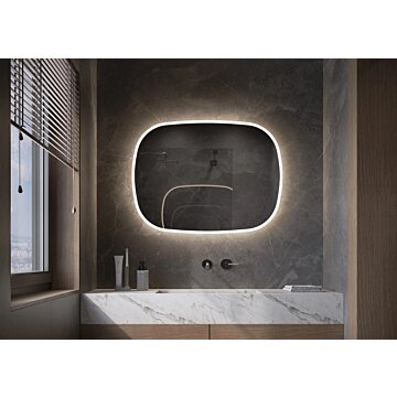 De PARIJS spiegel met LED-verlichting, dimbare infraroodsensor en spiegelverwarming – moderne design spiegel voor elke ruimte, verkrijgbaar in diverse maten van 600x700 mm tot 2000x700 mm. Snelle levering binnen 5 werkdagen.