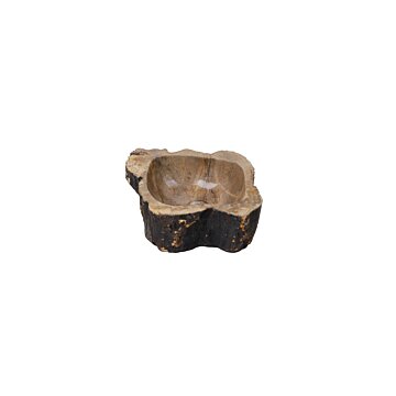 De versteende houten waskom van Teakea brengt natuurlijke elegantie naar je badkamer. Afmetingen: 45x36x14 cm
