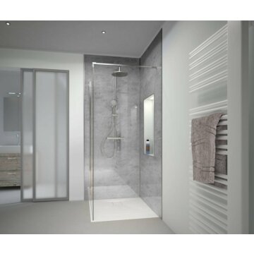 HSK RenoDeco Paneel Aluminium 100x210 cm Natuursteen Asgrijs