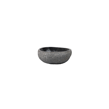 Natuurstenen waskom Teakea 29x23x13 cm - uniek, natuurlijk en compact badkamerdesign
