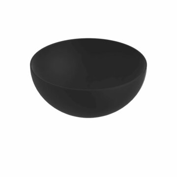 Blinq Couleur opzetwastafel rond 40cm - mat zwart