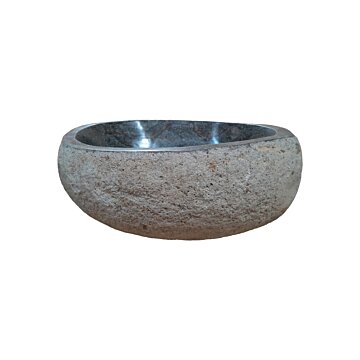 Natuurstenen Waskom Riviersteen 36 x 33 x 15 cm