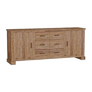 Lorenzo | Teak Dressoir | 220 x 45 x 90 (h) cm