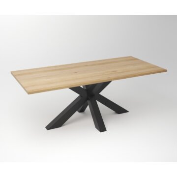 Eiken Tafel 3 cm Tafelblad | Matrix Rex Regular Frame