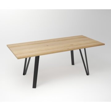 Eiken Tafel 3 cm Tafelblad | 246 Quatro Frame - Teakea.nl
