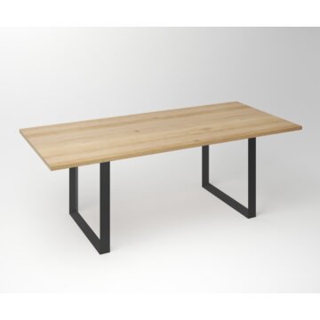 Eiken Tafel 3 cm Tafelblad | Fantasy U Frame - Teakea.nl