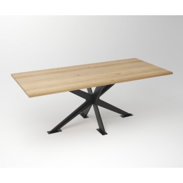 Eiken Tafel 3 cm Tafelblad | Rex X Frame