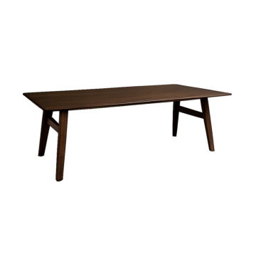 Aura eetkamertafel 220 cm massief acaciahout, modern design, geschikt voor 8-12 personen.