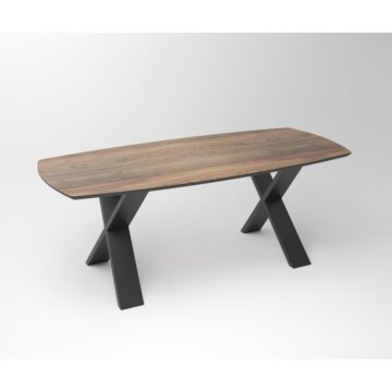 Notenhouten eettafel Duncan | 2-Big X Frame