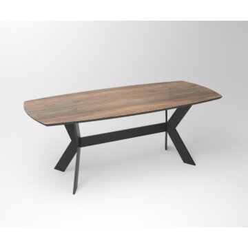 Notenhouten Eettafel Duncan | 2-Rex Long Frame – Exclusief Design