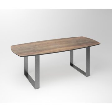 Notenhouten eettafel Duncan | 2-U Exclusive Stainless Steel Frame