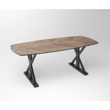 Notenhouten eettafel Tusk | 3-Laura Fineline Frame - Teakea.nl