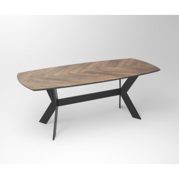 Notenhouten eettafel Tusk | 3-Rex Long Exclusive Frame - Teakea.nl
