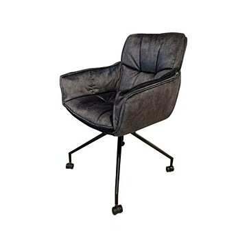 Saronno armchair - fabric Dark grey