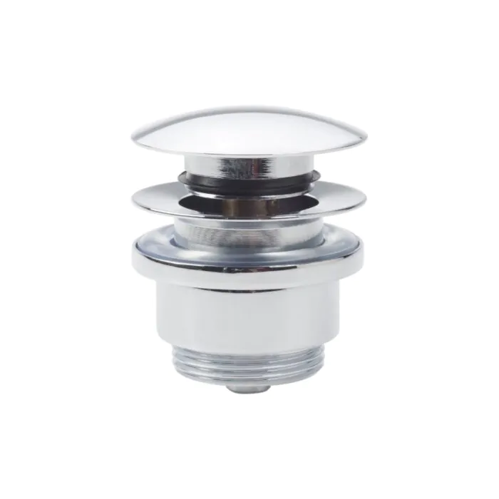 Clou - Inbe Stop/go Wastafel Afvoerplug, Zonder Overloop, Rond, Chroom