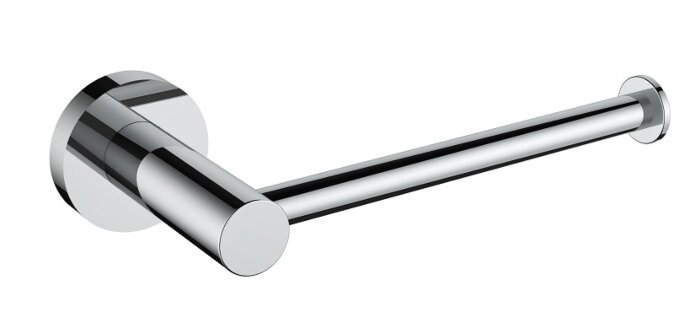 Regn toiletrolhouder zonder klep (met rozet) Chroom