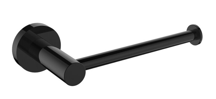Regn toiletrolhouder zonder klep (met rozet) Gun metal black