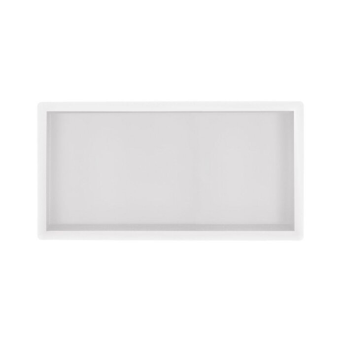 Regn inbouwnis 30x60cm Mat wit