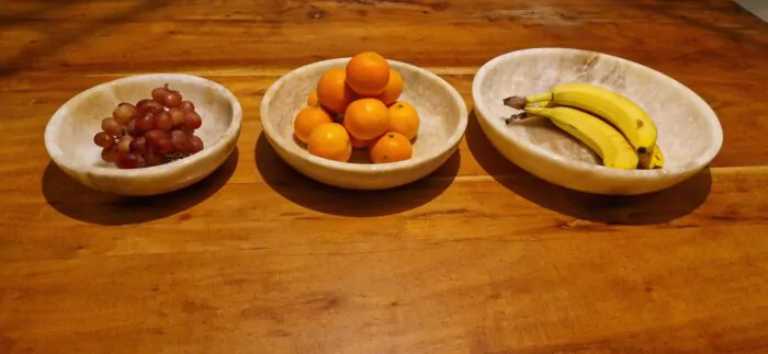 Onyx Natuurstenen Schalenset van Drie | 30, 25 en 20 cm