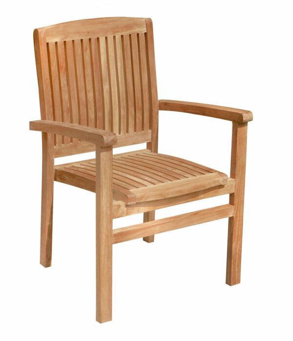 Ibiza | Stapelbare Teak Tuinstoel | Set van 4 - SC034-4