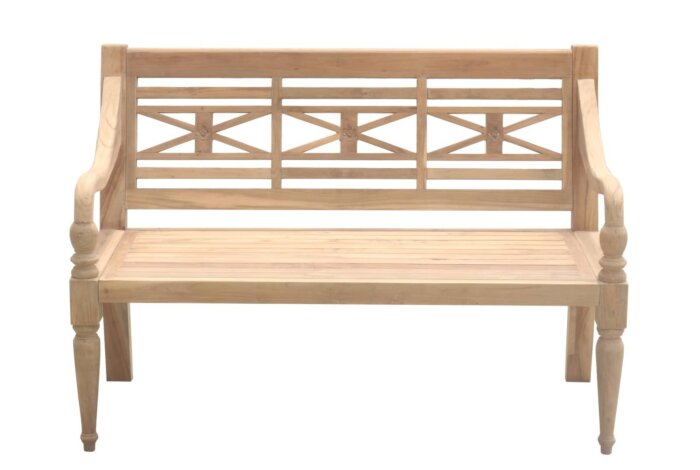 Teak Stationsbank | 150 breed | Gerecycled Teak | 3 Persoons Tuinbank - SAP-SB022-R