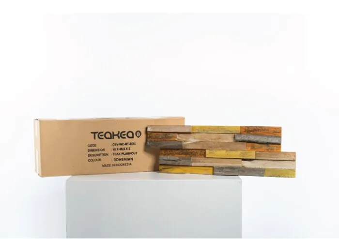 1 Doos Teakhout | Boheems | 10 panelen = 1 m2 