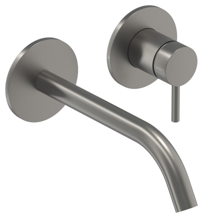 IVY kraan | BOND Afbouwdeel Inbouw Wastafelmengkraan - Geborsteld Metal Black PVD