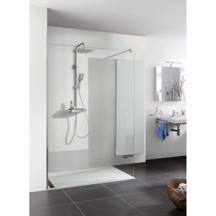 HSK RenoDeco Wall Panel - Aluminum 150x255cm Natural Stone Stucco-White