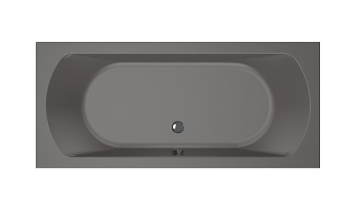 Xenz Lagoon bad 180x80cm Antraciet
