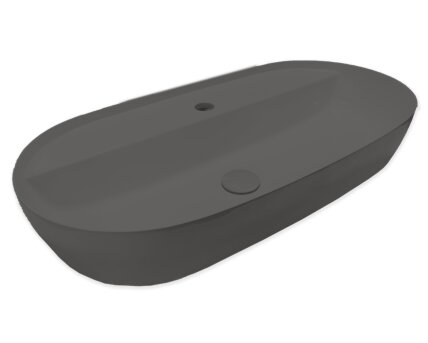 Blinq Couleur opzetwastafel 75x38x15cm - Antraciet