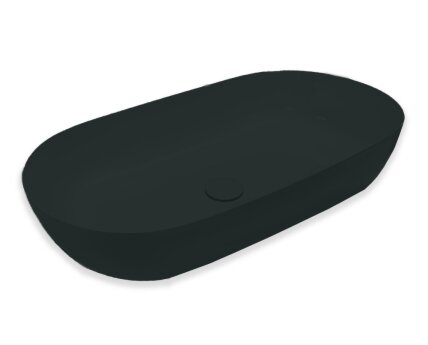 Blinq Couleur opzetwastafel 75x38x15cm - Schoolbord