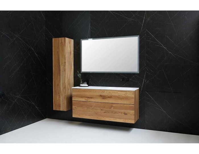 FAKTOR Wastafel in polystone | 100 x 45 x 1,5 wasbak rechts