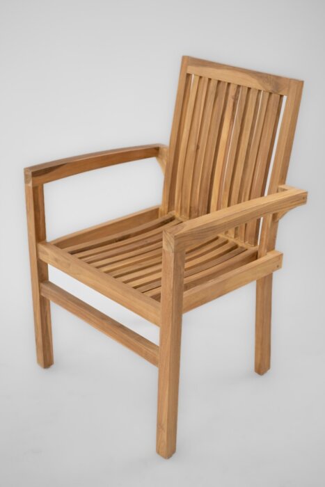 Stapelbare Teak Tuinstoel Pile