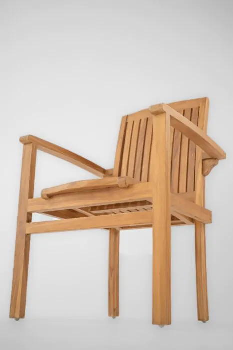 Ibiza | Stapelbare Teak Tuinstoel | Set van 2 Tuinstoelen