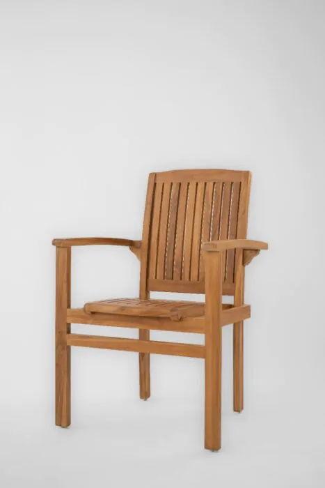 Ibiza | Stapelbare Teak Tuinstoel | Set van 2 Tuinstoelen