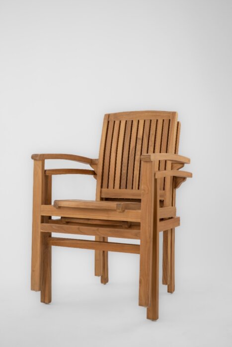 Ibiza Stapelbare Tuinstoelen set van Twee stuks
