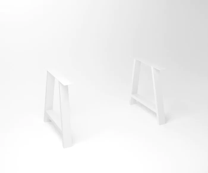 Notenhouten eettafel Duncan | 2-A ( SHR ) Fineline Frame White