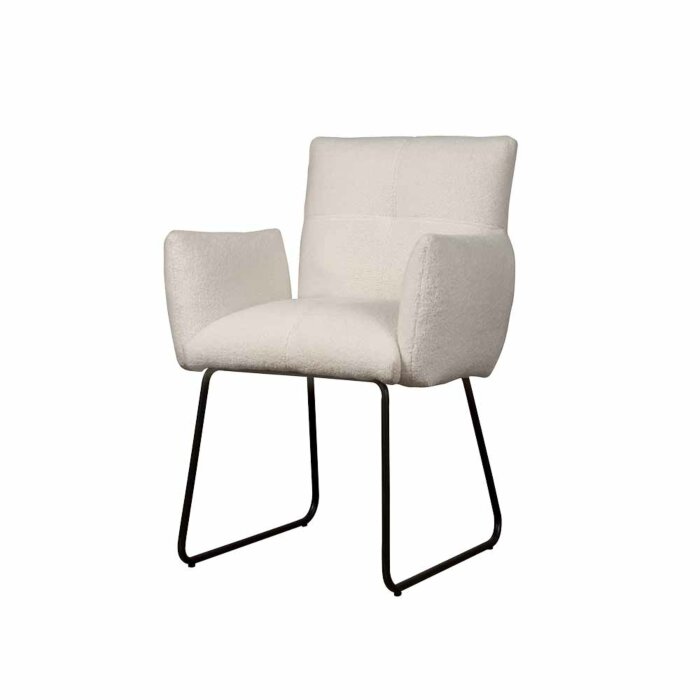 Dante Armstoel | Teddy Wit | Tower Living SIDD collectie