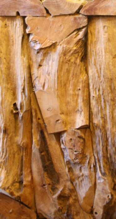 Akar | Detailfoto | Wandtafel Van Oud Teak Drijfhout | 70 x 150 x 40 cm