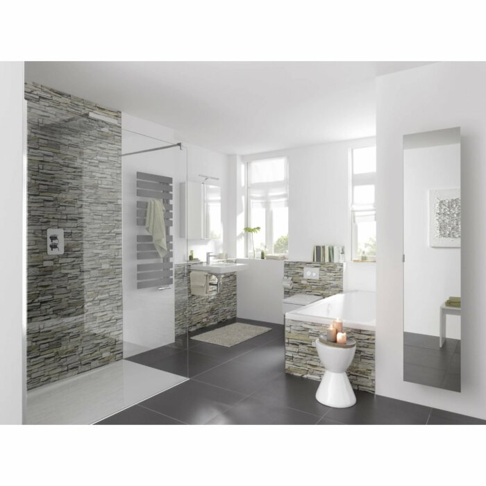 HSK RenoDeco Paneel Aluminium 100x255 cm Natuursteen Champagne