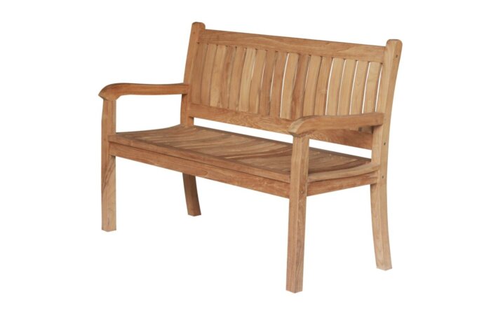 Teakhouten Tuinbank Beaufort 130 cm 2 persoons houten bank