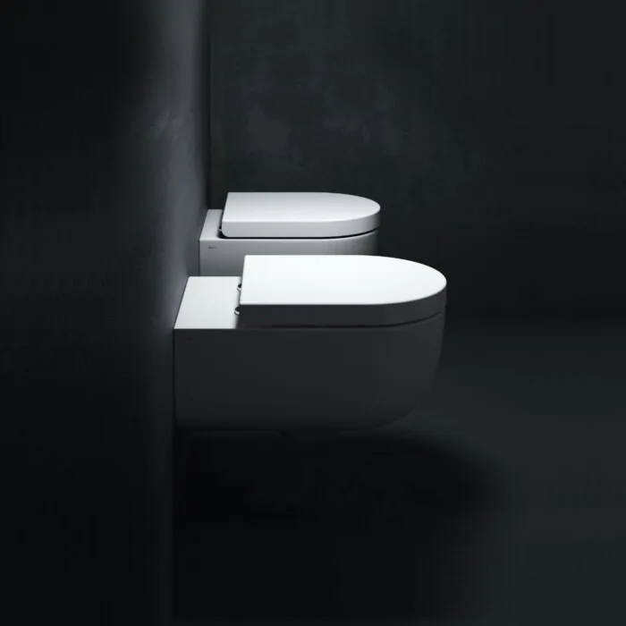 Clou - Hammock Wandtoilet, 49cm, Mat Zwart Keramiek