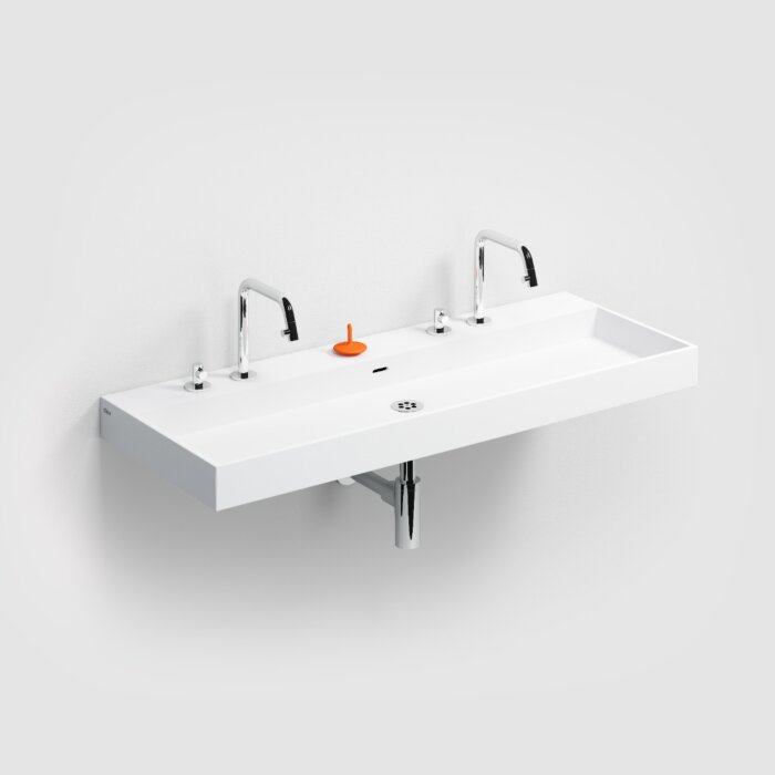 Clou - Wash Me Wastafel 110cm, Zonder Afvoerplug
