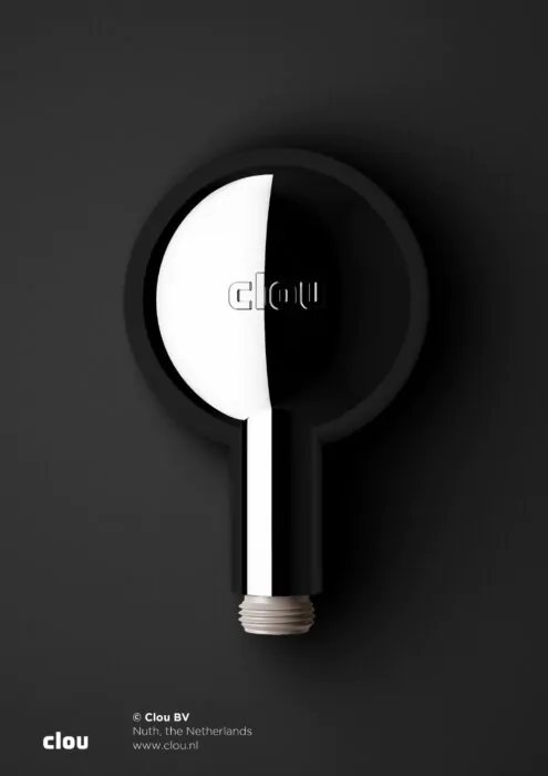 Clou - Kaldur Handdouche, Chroom, Met 1/2" Aansluiting, Universeel Toepasbaar