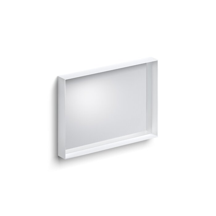 Clou - Look At Me Mat Wit, 70cm, Met Ophangsysteem, Met Glazen Inleg Planchet